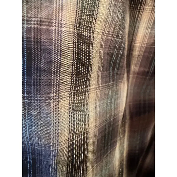 Rough Stock western pearl snap button down M Cotton long sleeve cowboy NFR - Picture 4 of 6